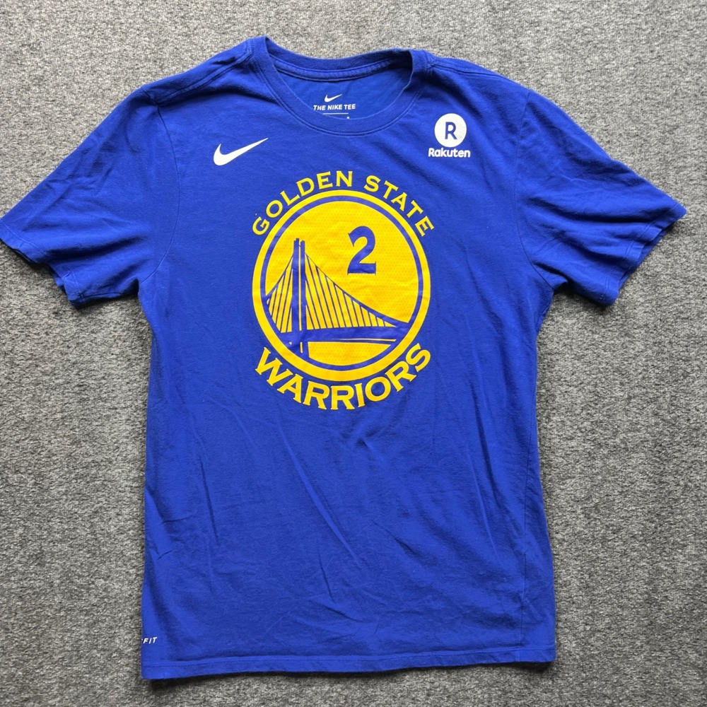 Nike Golden State Warriors Jordan Bell #2 Shirt Womens Medium Blue Dri-FIT Tee